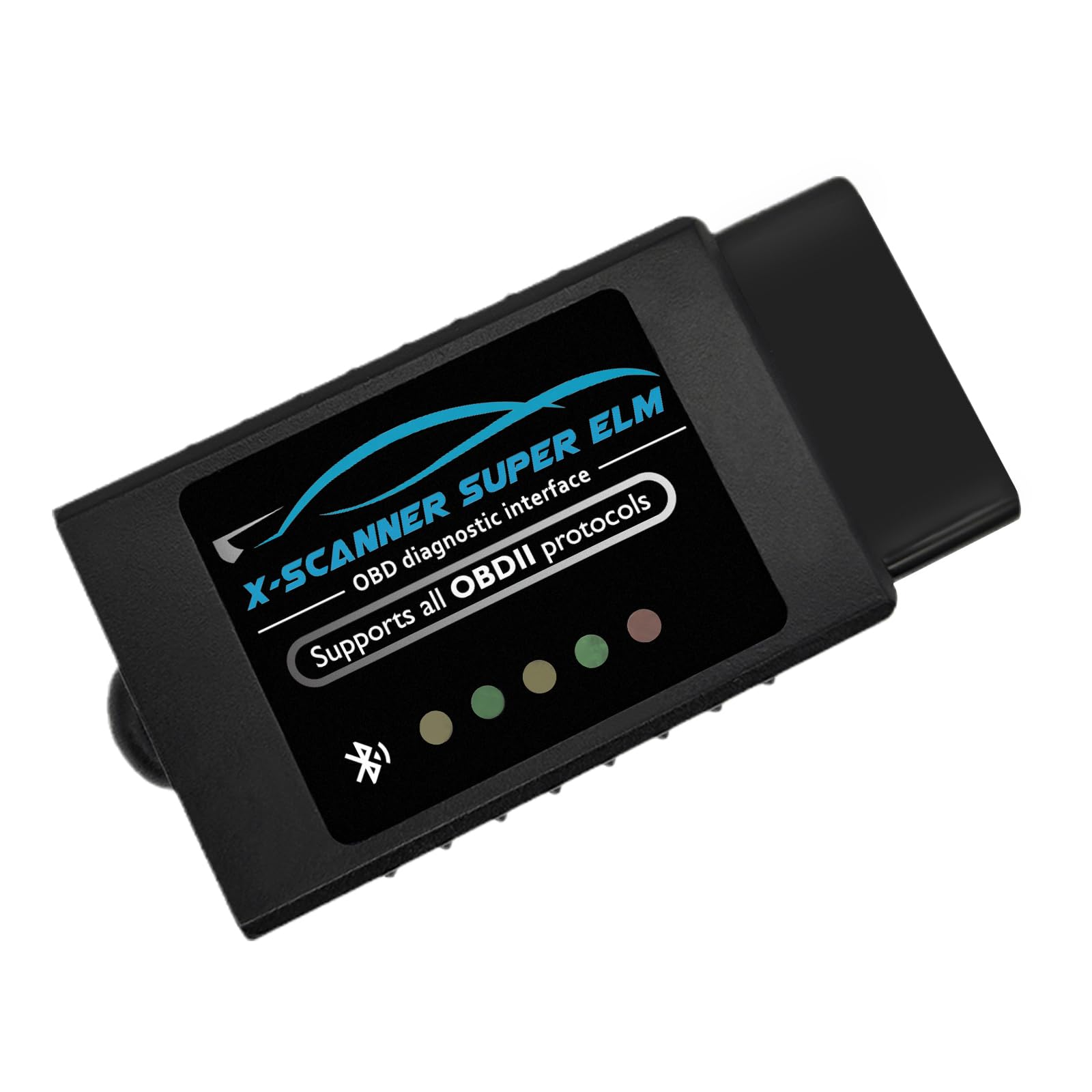 Photo 1 of AMHTDOL Obd2 Bluetooth ELM327 v1.4 Scanner with PIC18F25K80 Original Chip, Car Code Reader Compatible for 1996+ Vehicles, Works with Many ELM327 App in Android,Windows and Symbian System(NOT iOS)
