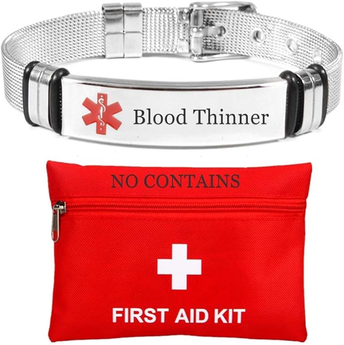 Braccialetto Medico Di Emergenza In Oro Rosa, Acciaio Inox, Con Incisione 'Seizures', Catena Regolabile 18+4 Cm, Per Donne E Uomini - 2