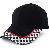 Armycrew Youth Size Racing Flag Theme Cotton Baseball Cap