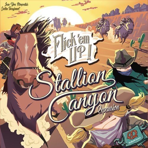 Flick'em Up Stallion Canyon Board Game by F2Z Pretzel Games