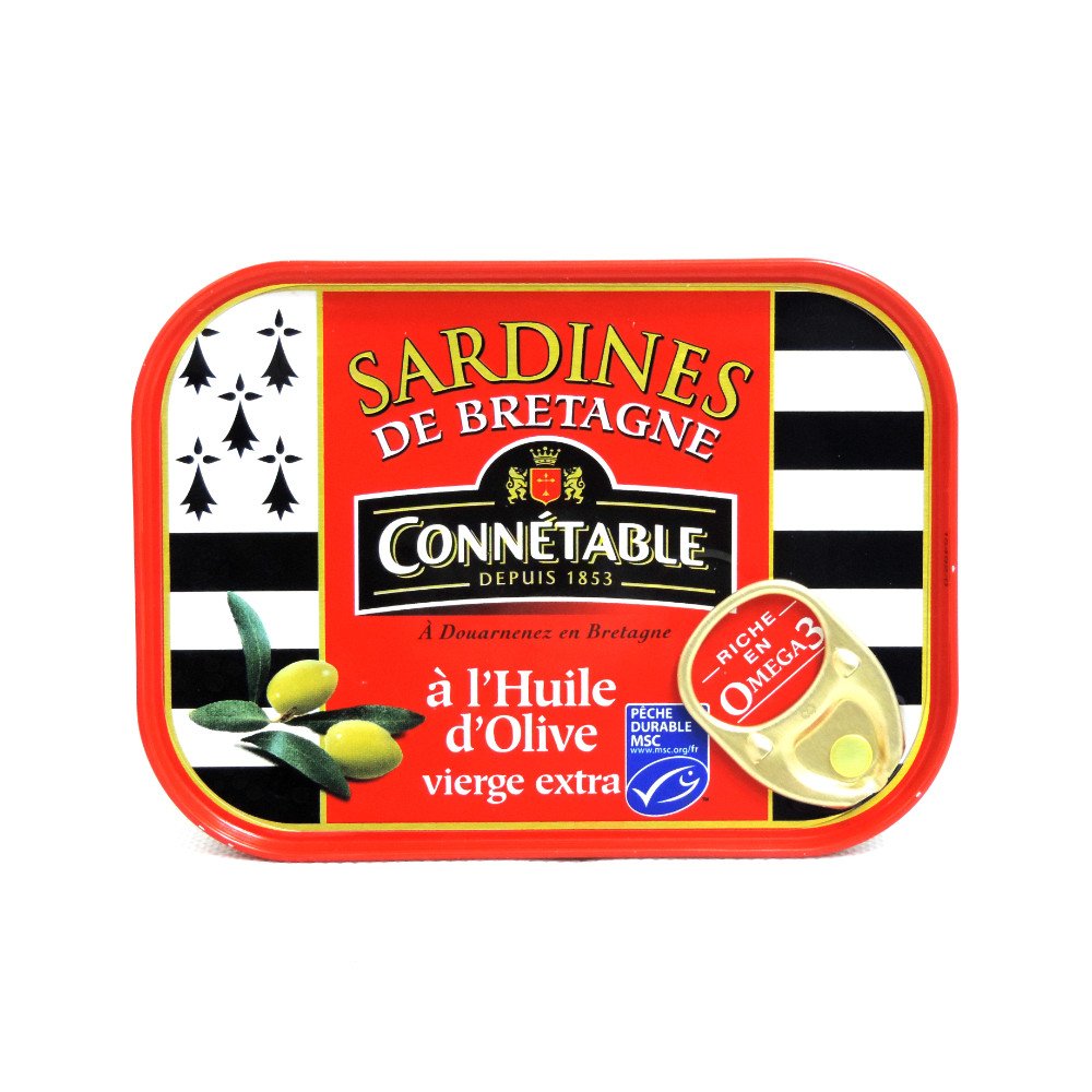 Connetable - Sardines De Bretagne á l'Huile d'Olive - 135g