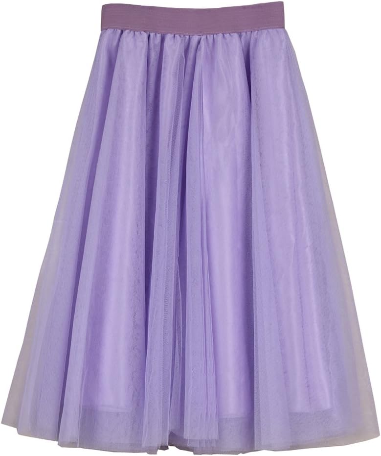 Women's A Line Knee Length Tutu Tulle Prom Party Dance Skirt