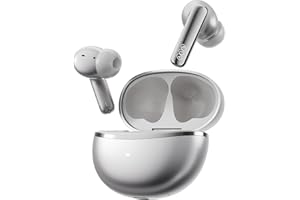Fones de Ouvido Sem Fio QCY MeloBuds N70, Bluetooth 6.0,Intra Auricular,à Prova D'água IPX5,50 h de Bateria,Com Microfone Embutido,leves e Confortáveis para Corrida/Academia,Preto (Titânio)