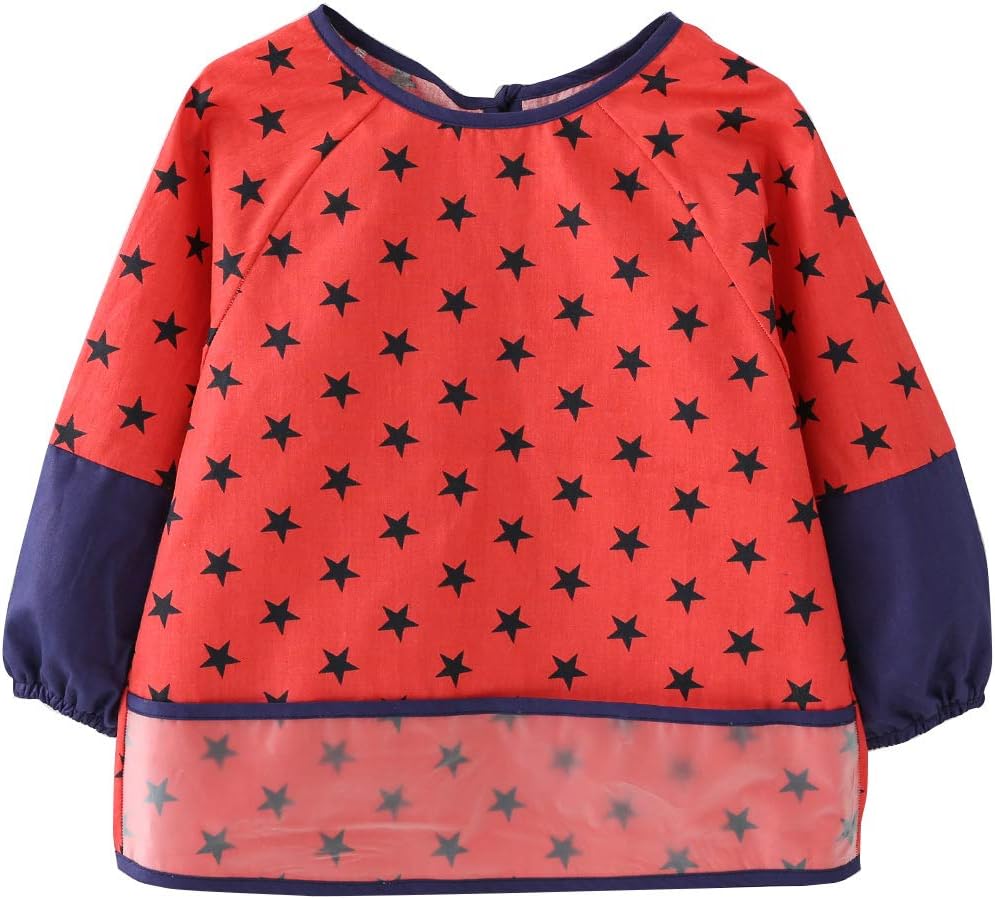 Happy Cherry Enfant Tablier Bebe Repas Impermeable Blouse De Peinture Maternelle Ecole Manches Longues Bavoir Bebe Fille Garcon 1 2 Ans Bleu Avion Blouses Et Tabliers Jeux Et Jouets