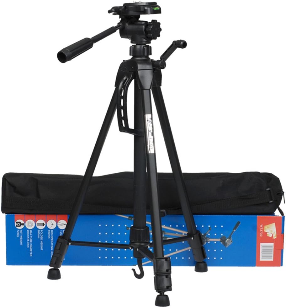 Freegoing 60-Inche Professional Portable Tripod Stand Flexible Lightweight Mout for Digital Camera Camcorder Mobile Phones Bracket