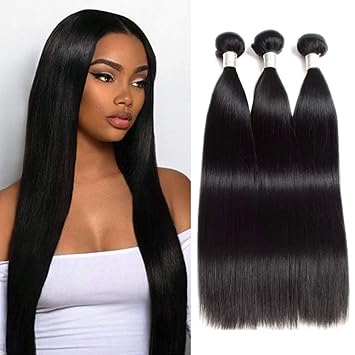 Amazon Com Newness Indian Straight Hair 4 Bundles 9a Remy Hair