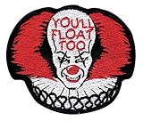 IT Pennywise Inspired Art You'll Float Too Glue OR Tactical Morale Hook+Loop Patch
