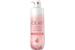 Olay Body Wash for Women, Intensely Hydrating, Pro-Hyaluronic Acid Serum Complex, Renews Moisture, Vitamin B3 Lameller Technology, For All Skin Types, Watermelon Summer Fizz Scent, 20 fl oz