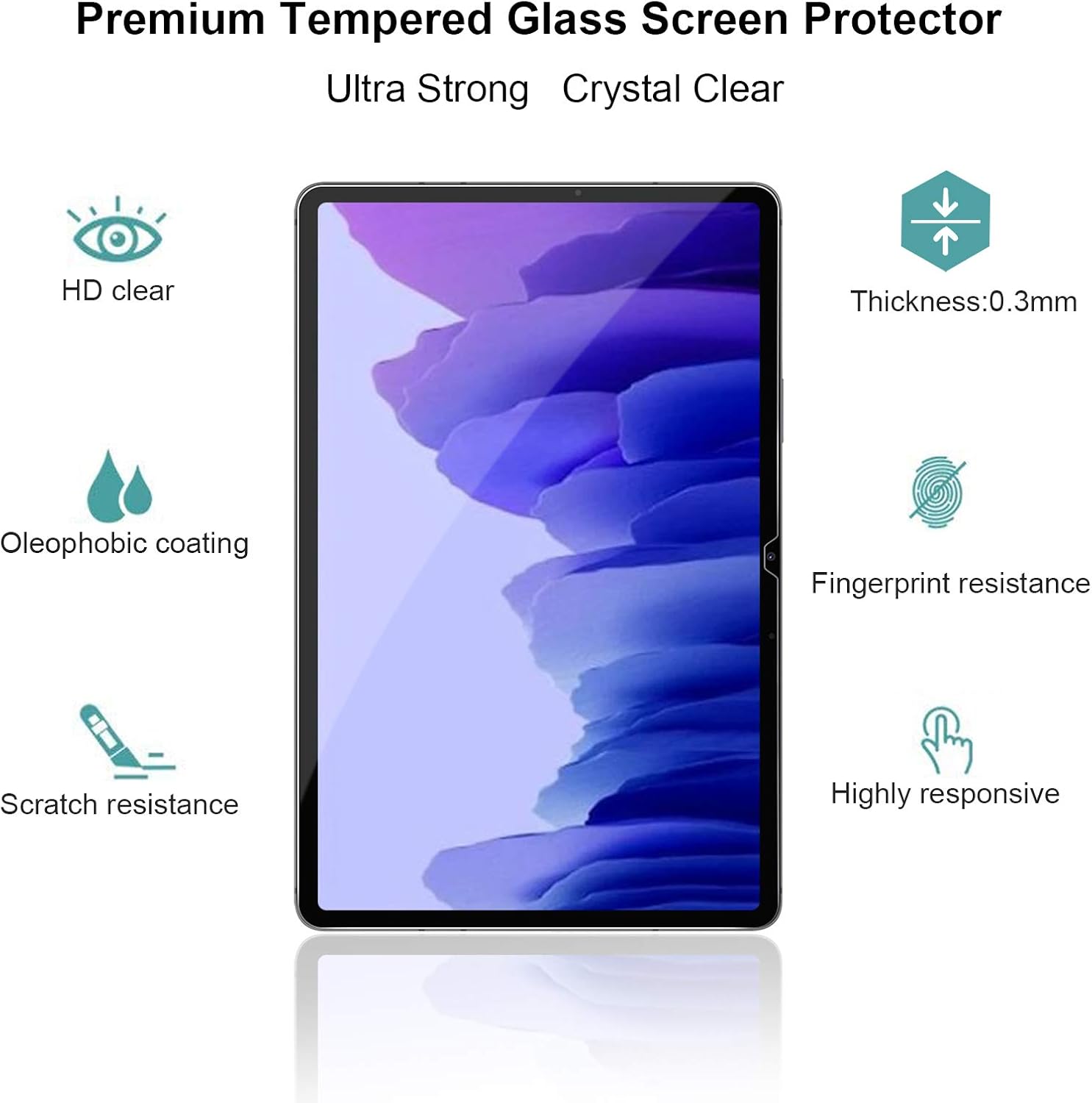 Gerutek [2-Pack Screen Protector for Samsung Galaxy A7 10.4" 2022/2020 - Image 4