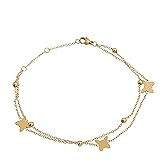 Edforce Stainless Steel Charms Anklet Foot Bracelet for Women
