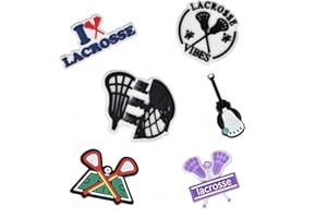 Girls & Boys Lacrosse Shoe Charms – 6 PCS Shoes Charms, Lacrosse Cleats Accessories, Sports Shoe Decorations, Party Favors & 