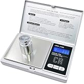 CR Scale Digital Pocket Scale - 1pc Premium Digital Food Scale 100g by 0.01g Digital Grams Scale Weight Scale Kitchen Scale Silver Gram Scale with Weight Portable Scale (JDS-J100) (Battery Included)
