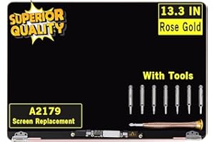 GBOLE Screen Replacement for MacBook Air A2179 2020 Year EMC 3302 MVH22 MVH42 MVH52 MWTJ2 MWTK2 MWTL2 Retina LCD Display Screen Full Assembly Complete Top Assembly 13.3" 2560x1600 (Rose Gold)