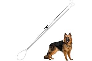 Smarkey 45"-59" Animal Control Pole Dog Catch Rod Noose Holder Tool for Medium Large Wildlife Handling Dogs Feral Cat Raccoons Hog Pig Fox Coyote Bulldog Wolf Goat