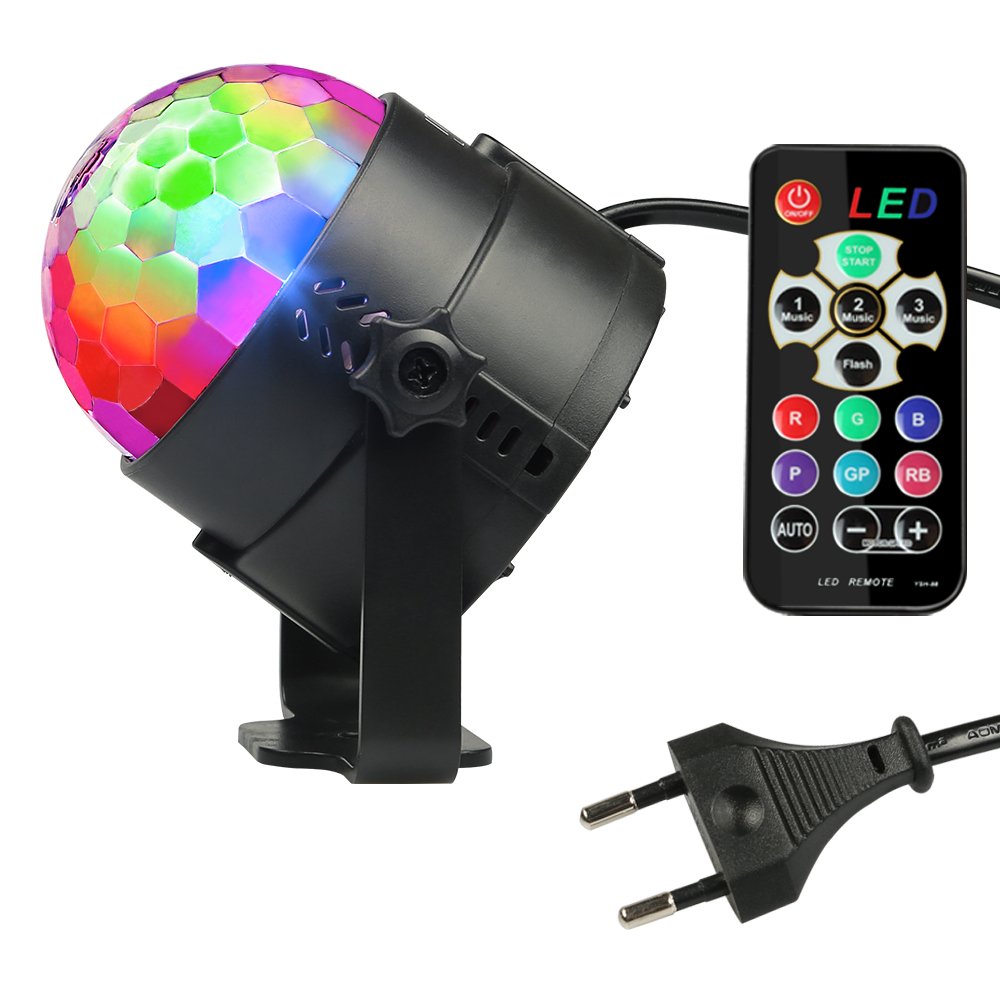 InnooLight Bola Discoteca Colores RGBV LED Mini Luces Fiesta Mágica Iluminación de