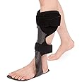 GHORTHOUD Carbon Fiber AFO Brace Lightweight Ankle Foot Orthosis AFO Rehabilitator Foot Drop Brace for Drop Foot, Ankle Instability or Limb Spasticity (Medium-Right)