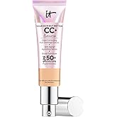 IT Cosmetics CC+ Cream Illumination - Radiant Full Coverage Foundation With SPF 50+, Color Corrector & Hydrating Anti-Aging Serum, Hydrolyzed Collagen + Peptides, Normal to Dry Skin - 1.08 fl oz