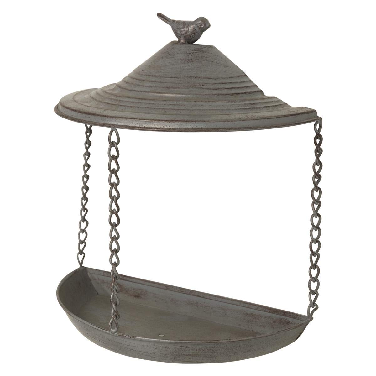 TRIXIE 55513 Wall Mounted Metal Bird Bath 400ml/22×25×11cm Grey
