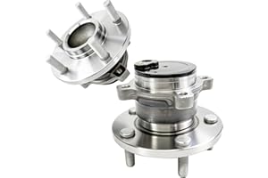 Aspligo 2Pcs 512347 Rear Wheel Bearing Hub Assembly Fit for Mazda 3 2004-2013, for Mazda 5 2006-2010 2012-2017, 5 Lugs w/ABS