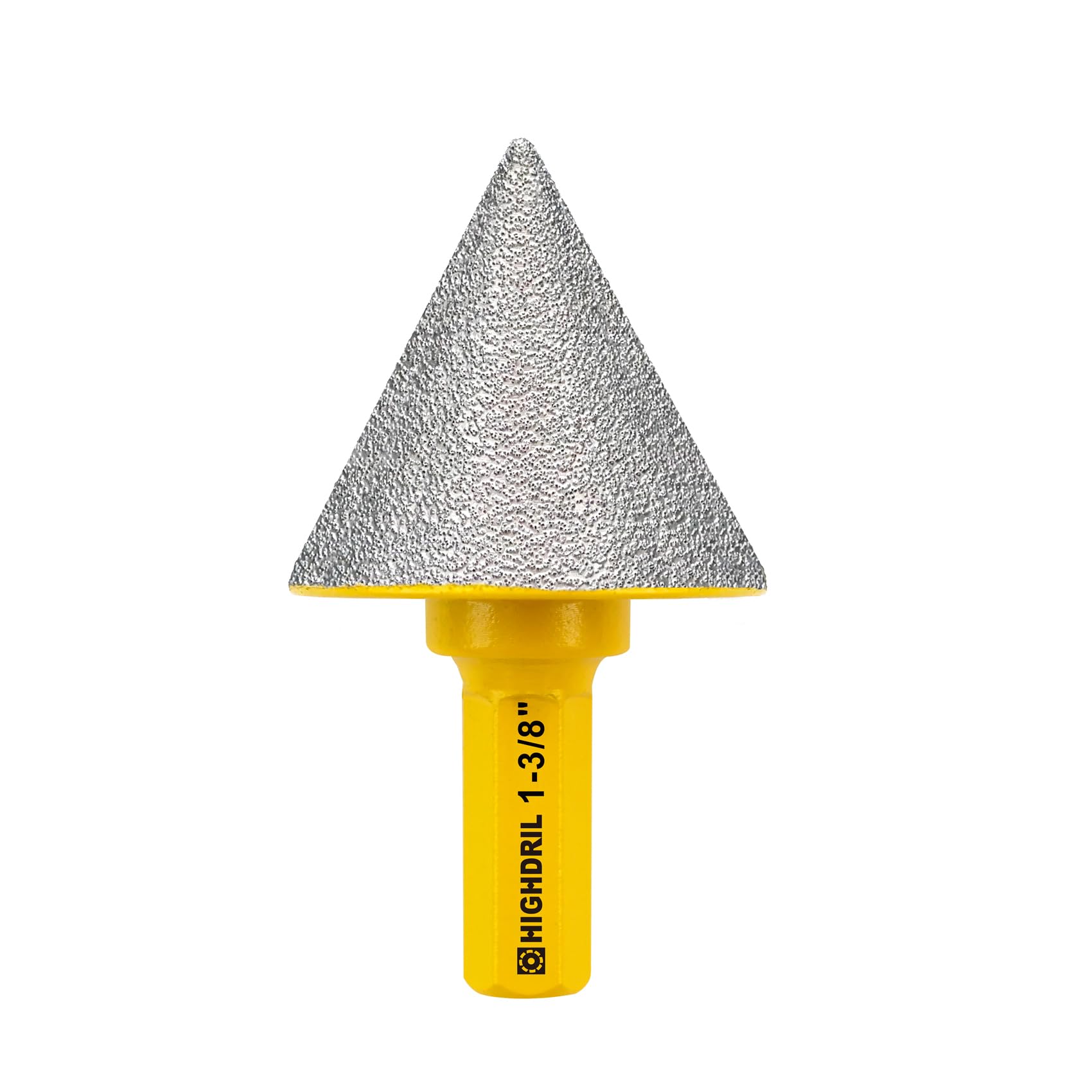 HIGHDRIL Diamond Beveling Chamfer Bit - 35mm Diamond Finger Cutter to Enlarge and Trim Existing Holes in Porcelain, Ceramic, Marble, Granite with Hex Shank โ image 1