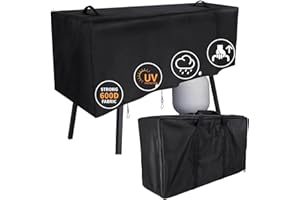 Hisencn Patio Cover and Carry Bag for Camp Chef 3 Burner Stoves, Stove Grill Cover and Carry Bag for Camp Chef TB90LW, TB90LW