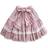 Packitcute Sweet Lolita Mini Skirt Teen Girls Casual Elastic Waist A-line Short Skirts