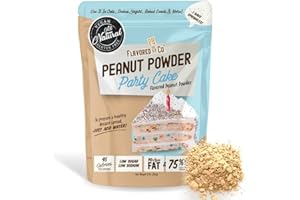 Flavored PB Co. Peanut Butter Powder, Low Carb and Only 45 Calories, All-Natural from US Farms (Party Cake)