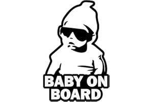 TOTOMO Baby on Board Sticker for Cars Funny Cute Safety Caution Decal Sign for Car Window and Bumper No Need for Magnet or Suction Cup - Carlos from The Hangover