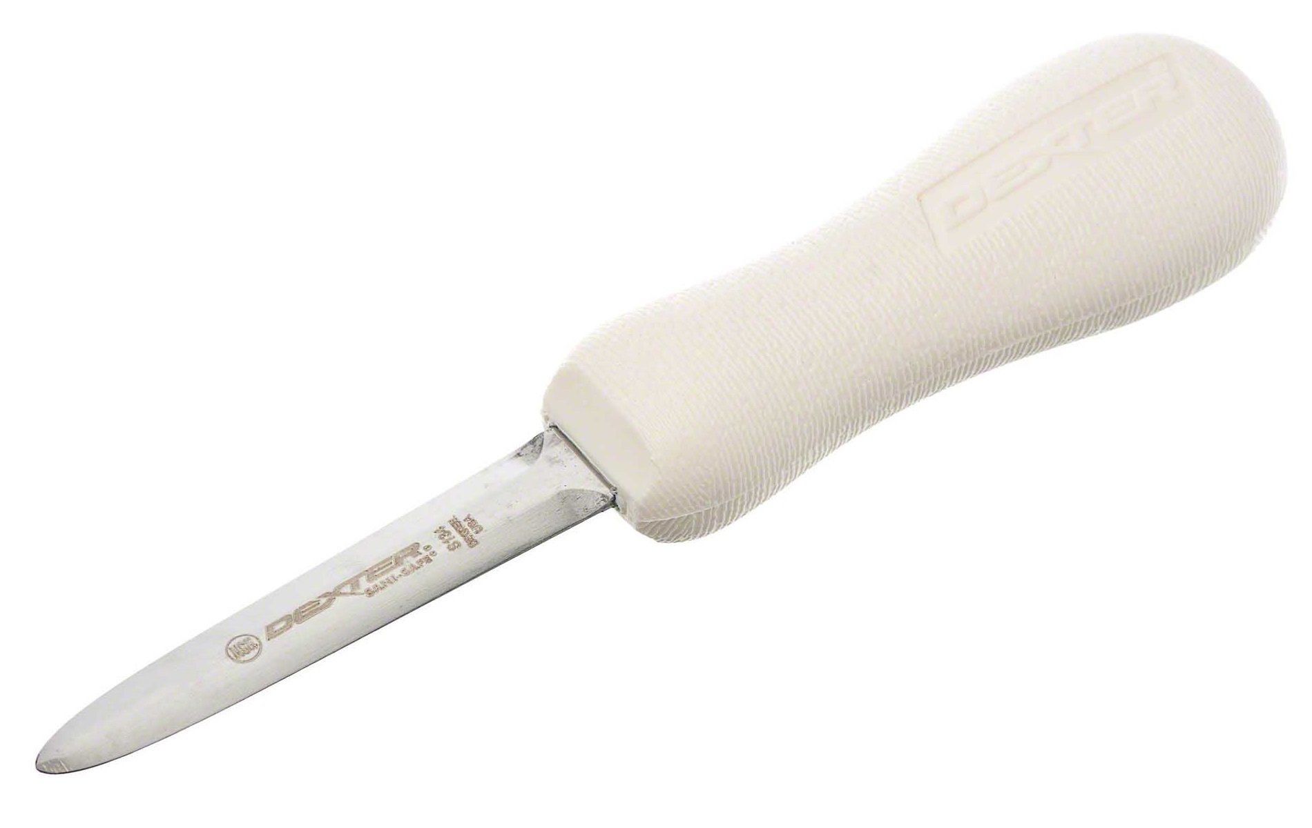 S134PCP Dexter Russell 3" Stainless Steel SoftGrip Oyster Knife Sani