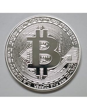 1 Piece x Gold Plated Bitcoin Coin Collectible BTC Coin Art Collection Gift Physical