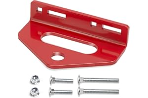 Zero Turn Mower Tow Hitch, 1/4"(6mm) Thick Heavy Duty Steel Universal Lawn Trailer Hitch 2"-5.1" Hole Center, Versatile Chain