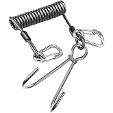 EEBBL Scuba Diving Reef, Scuba Diving Reef Stick, Anti-seawater Corrosion Double Scuba Diving Reef Hooks Scuba Diving, 316 Stainless Steel Reef Cord Hook