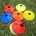 IROCH 50 Pack Soccer Cones Disc Cone Sets with Holder and Bag for Training,Field Cone Markers Football,Kids,Sports (Colorful)