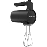 KitchenAid Go Cordless Hand Mixer, battery sold separately, KHMR700 | Cordless, 7 Speed Settings, Soft Start Feature, Stainle