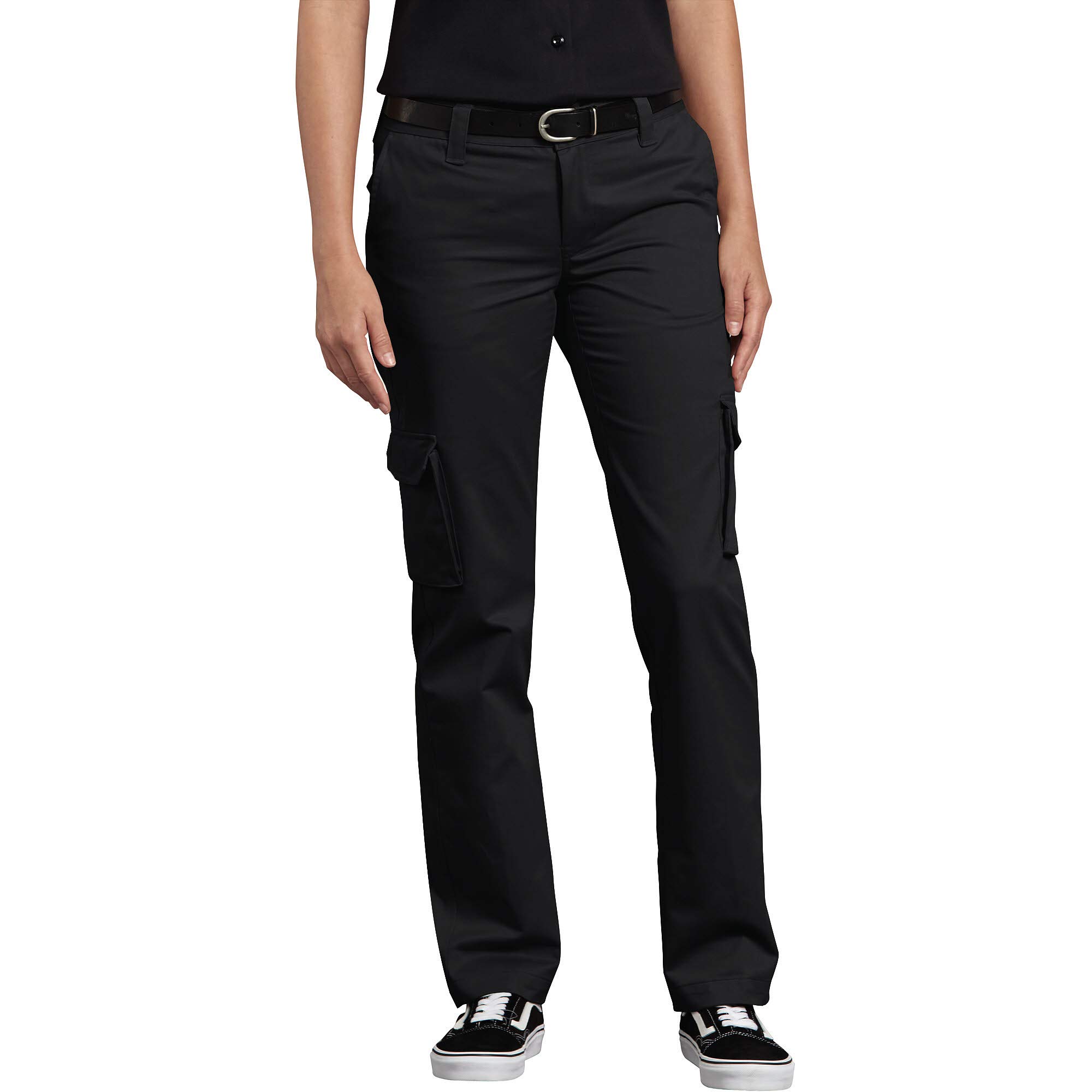 dickies women's relaxed fit straight leg cargo pant