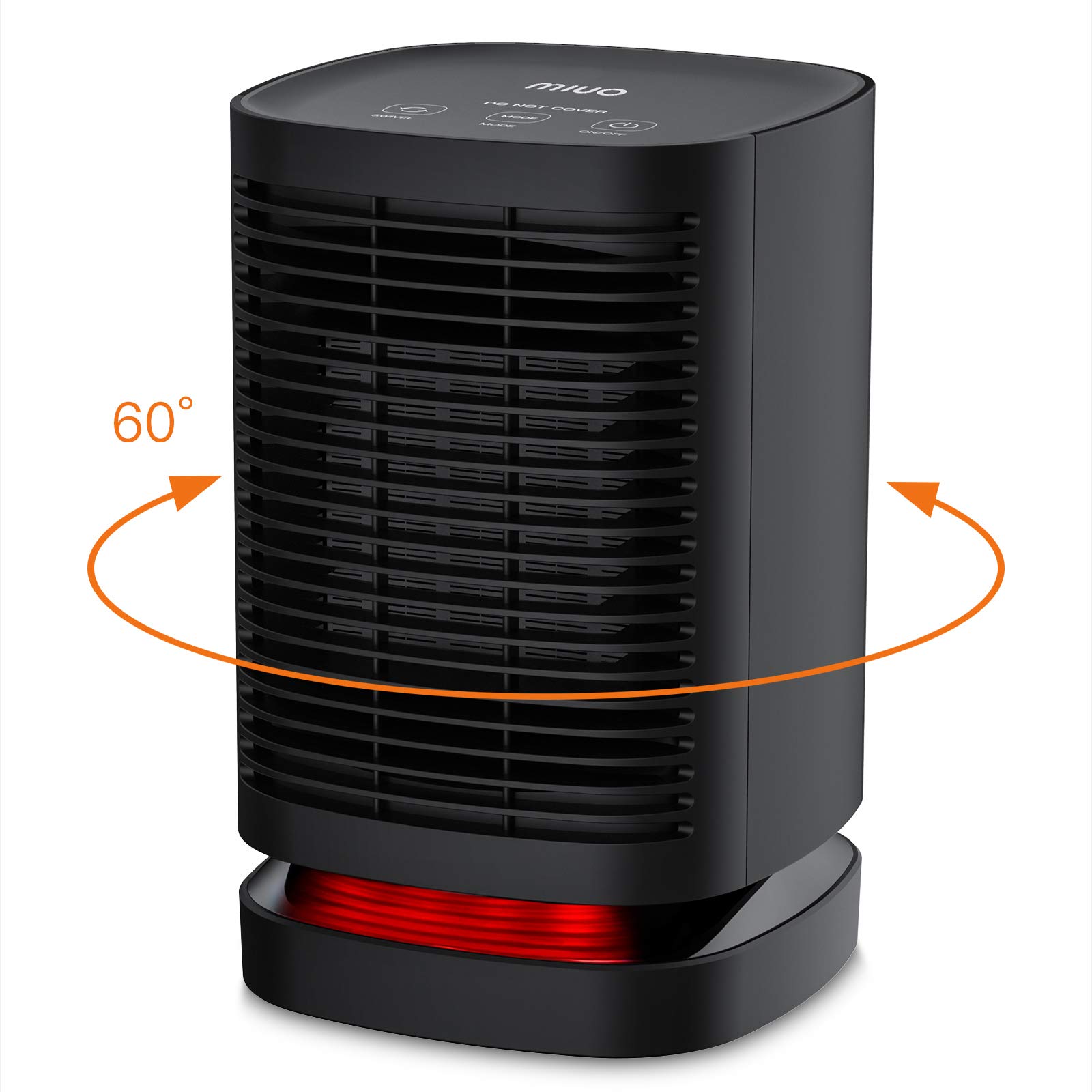 MIUO Space Heater 950W / 700W Electric Heater Tipover/Overheat