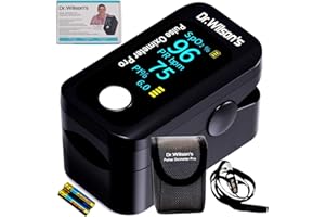 Dr. Wilson's – Pulse Oximeter SP02 Oxygen Saturation Levels, Pulse Rate, and Perfusion Index with Clinical Accuracy. Features