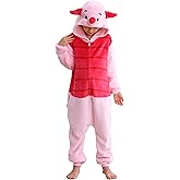 Unisex Children Animal Onesie Pajamas, Kids Flannel Halloween Costume Christmas Pajamas For Girls and Boys 4-13Y