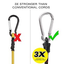 XSTRAP STANDARD 6PK Bungee Cords with Carabiners 24
