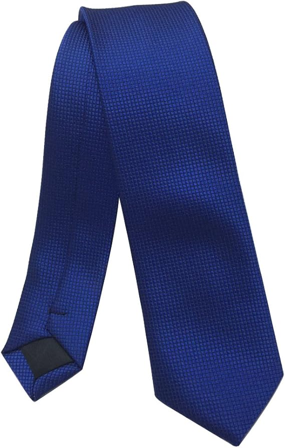 Amazon Ainowメンズファッション2 スキニー格子柄ネクタイネクタイ ブルー ネクタイ 通販