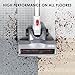 Deik Cordless Vacuum Cleaner, Stick and Handheld Vacuum with Powerful Suction & Wall-Mount Silver  