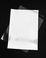 QWORK 50 Pcs A4 Inkjet Transparency Film Waterproof Clear OHP Sheets 11x8 in view 2