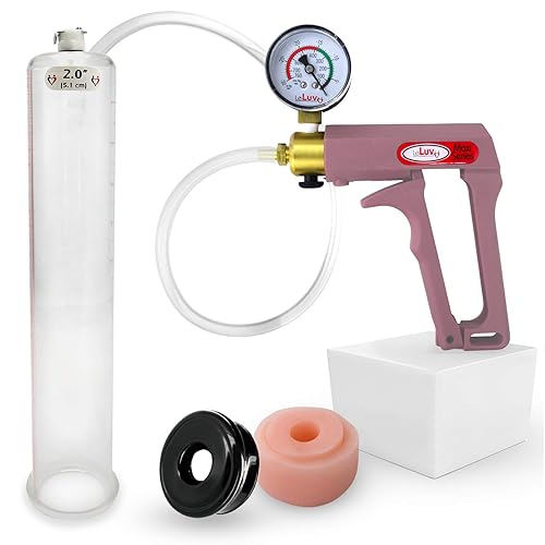 LeLuv Penis Pump Maxi Pink Nylon Handle Installed Gauge - Bundle with Clear  Hose, Vacuum Seal and Silicone Donut Seal - 12 inch Length x 2 inch  Diameter Cylinder in Dubai - UAE