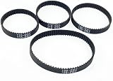 Ruimou 8pcs 2GT-6mm Closed Loop Timing Belt Rubber 3D Printer 4.33-15.75in view 2