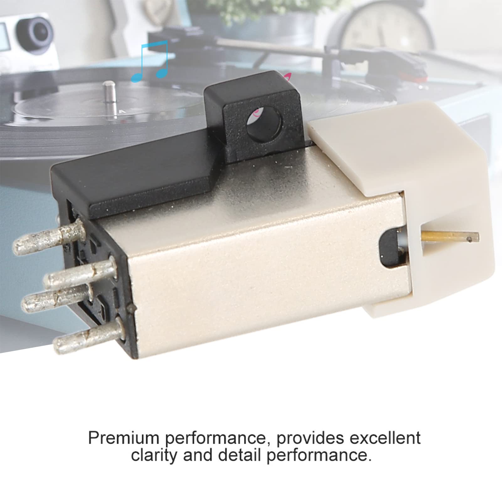 Magnetic Cartridge, Turntable Needle Replacement, High Precision Player Magnetic Cartridge Pen with, Stereo Record Player Needle, Precision Magnetic Head