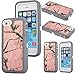 iPhone 5c Case,Kecko Defender Tough Armor Heavy Duty Hard Dual Layer Weather and Water Resistant Tree Forest Camo Hybrid Case with Camouflage Woods Design for iphone 5C (pink tree)