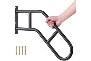 Joyofcife Hand Rails for Outdoor Steps & Elderly (Max 800LBS),U-Shape Wall Mount Stair Railing, Porch, Deck & Garden Grab Bar, Safety Handle for Garage, 1 Pack