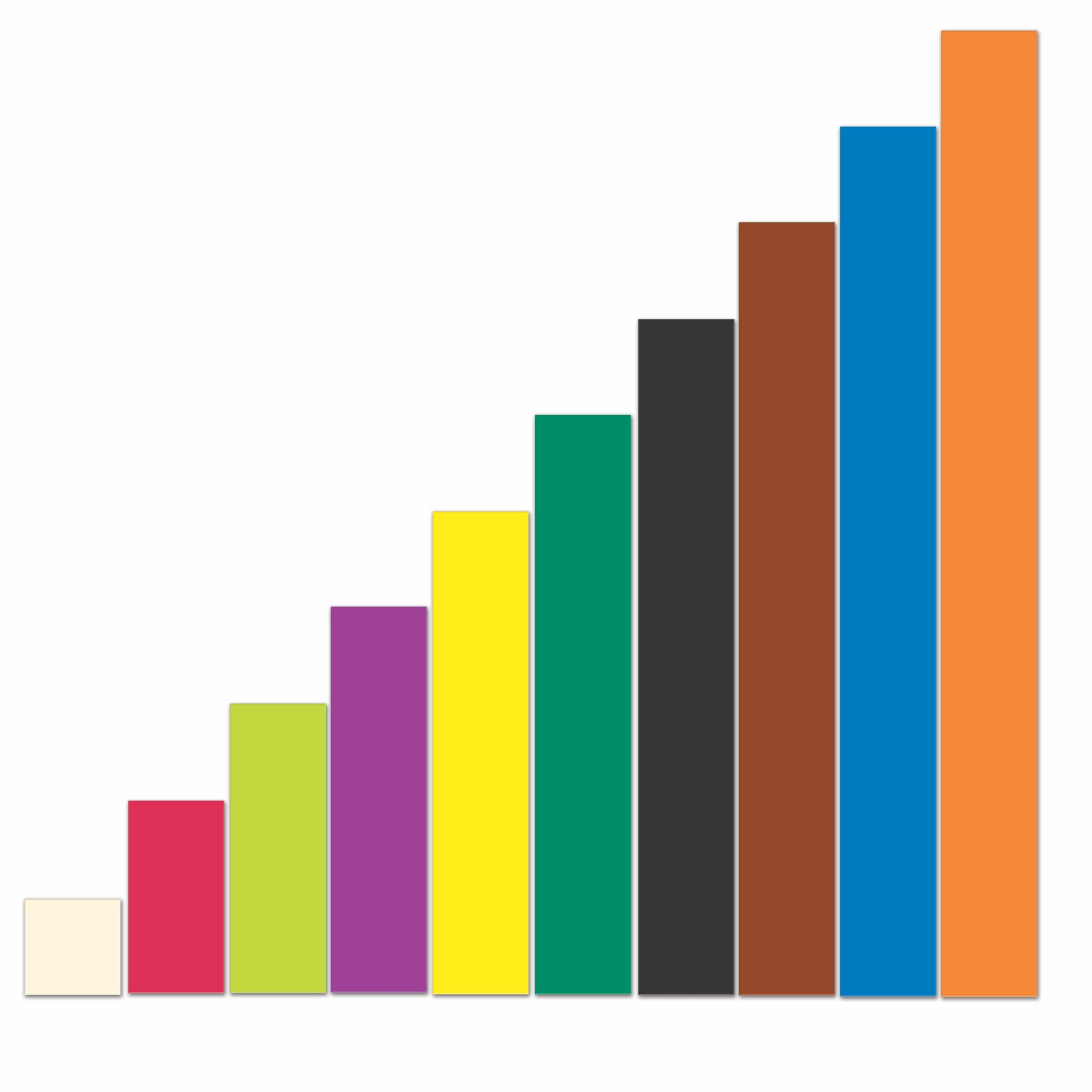 Learning Resources Giant Magnetic Cuisenaire Rods Demonstration Set