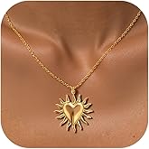 Dainty Gold Necklace for Women Heart Pendant Charm Necklaces Gold Butterfly Necklace Stack Layered Necklaces Simple Jewelry for Gifting