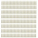 RZDEAL 200 PCS Miniature Nails Round Head Brass Nails for Small Hinges Doll Houses Delicate Boxes Mini Craft Projects(DIY, 0.05'' x 0.3'')